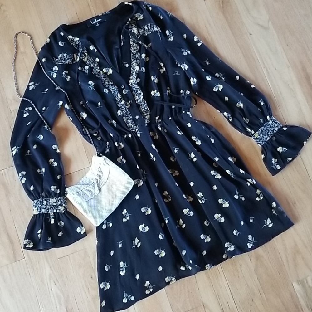 Lulus Floral Print Babydoll Dress